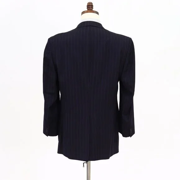 Ted Baker 40R Navy Striped 2-Button Sport Coat Blazer Jacket V019